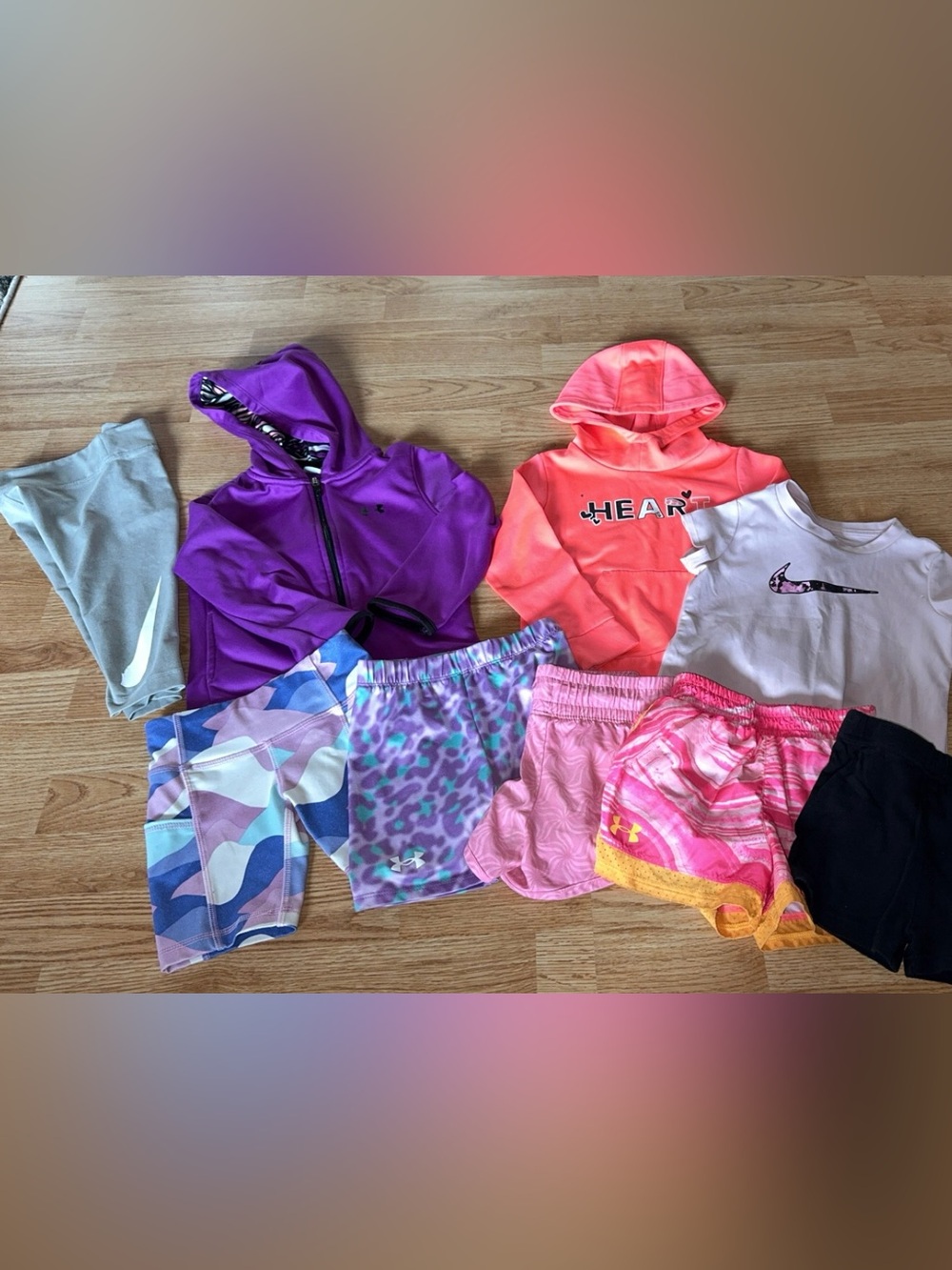 Under Armour, Nike & More Girls Multicolor Athletic lot